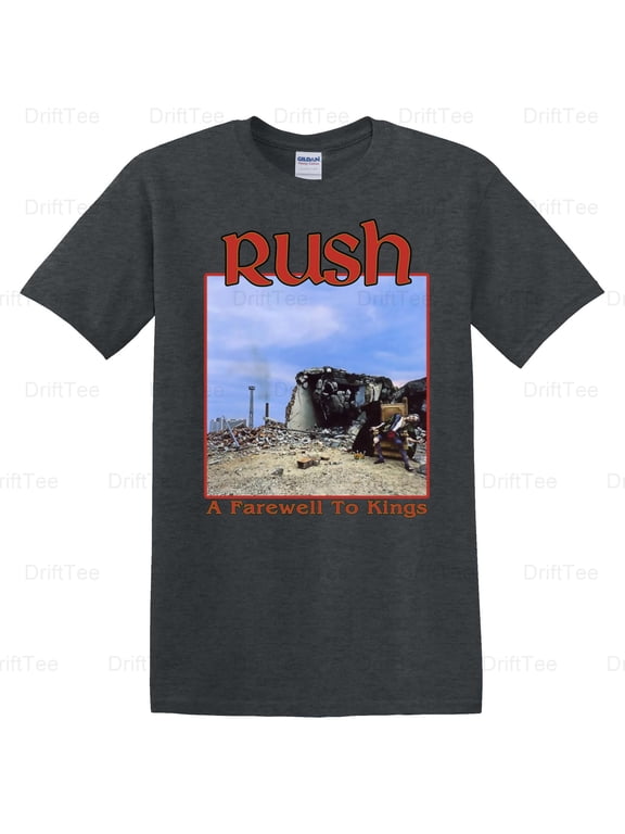 Rush A Farewell to Kings Vintage Retro Music Prog Rock Band Album Cover T-Shirt Unisex, up to 5XL