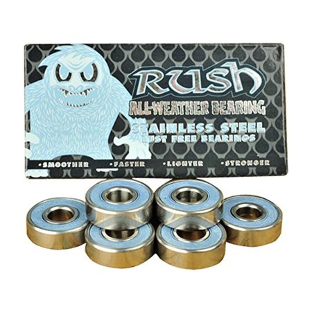 Rush All Weather Stainless Steel Skateboard Bearings Set