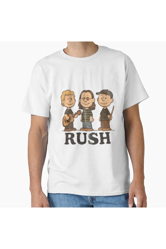 Rush Band Style Cartoon Cartoon Fan Tee T-Shirt