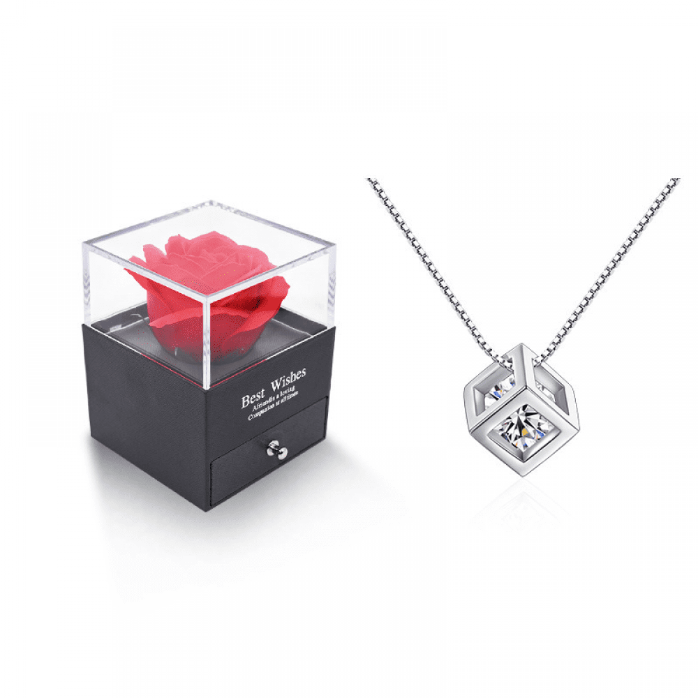 Rubiks Cube Inspired Necklace - ApolloBox
