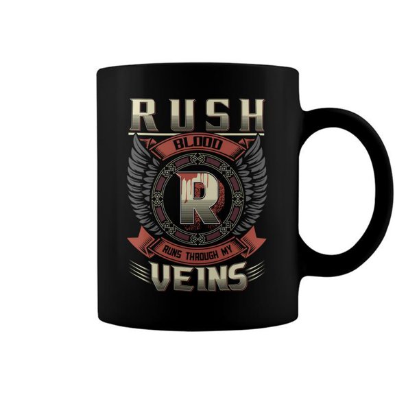 Rush Blood Run Through My Veins Name V3 Coffee Mugs