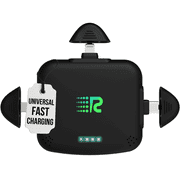 Rush Charge Universe 3 in 1 Portable Charger   3300mah, 2.4A High-Speed Fast Charging Compatible with iPhone and Android Lightning, Type C, Micro-USB Charges 3 Devices at a Time Pre-Charged RC33