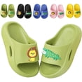 thumbnail image 1 of Rush Children's slippers boys and girls shower pool summer slippers are suitable for young children（Green） S3174, 1 of 5