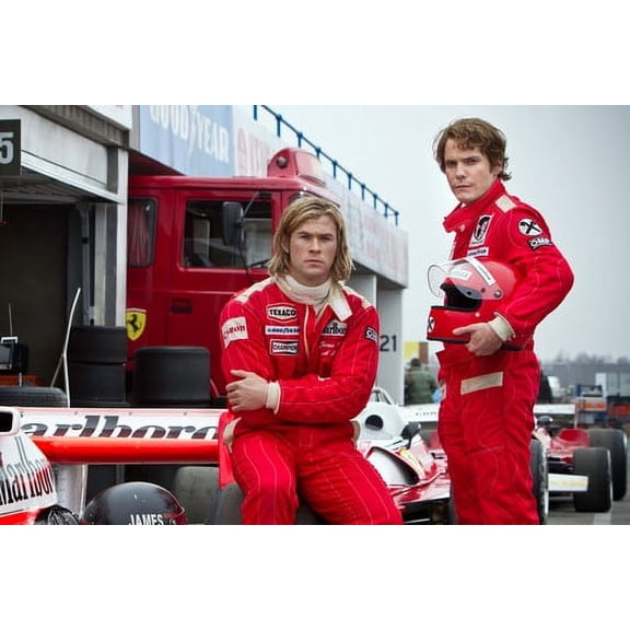Rush Chris Hemsworth Daniel Bruhl Formula One 1 Racetrack 24X36 Poster