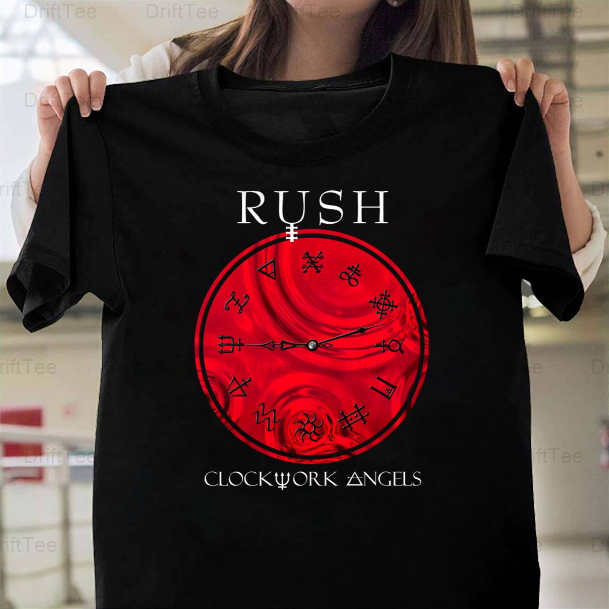 【RUSH】ClockworkAngels ヴィンテージ　バンド　Tシャツ　赤 Rush Clockwork Angels Vintage Retro Progressive Rock Metal Music