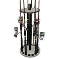 thumbnail image 1 of Rush Creek Creations 16 Round Fishing Rod Floor Rack Barn Wood Finish, 1 of 7