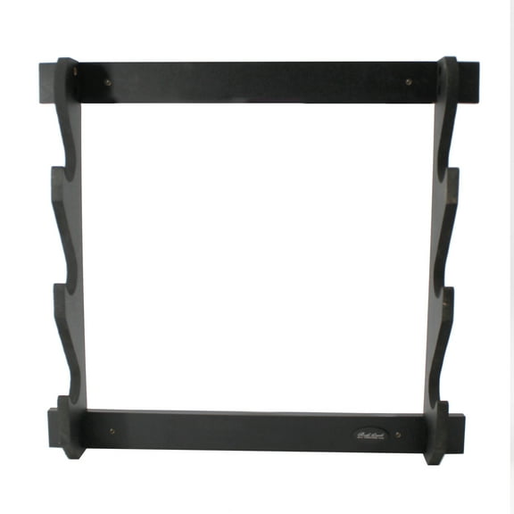 Rush Creek Creations  3 Gun Wall Storage Rack, Indoor Gun Wall Mount for Rifles or Shotguns, Safe Gun Storage, Great Gun Display Rack, Black Finish