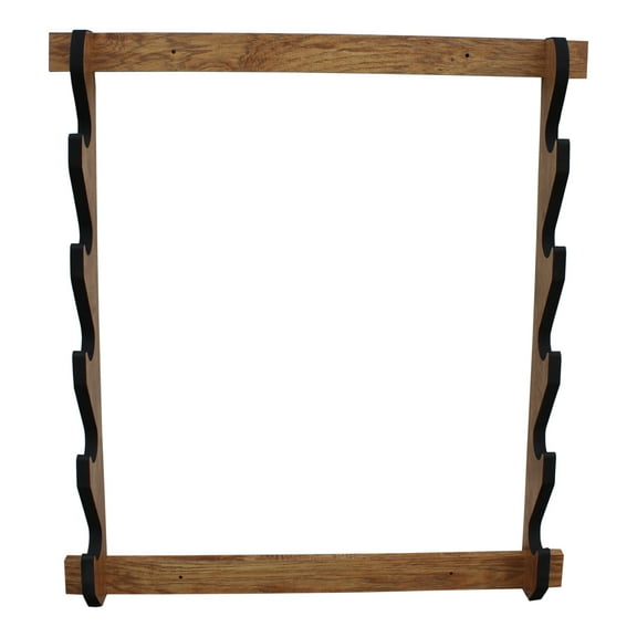Rush Creek Creations 5-Gun Wall Rack American Cherry Finish
