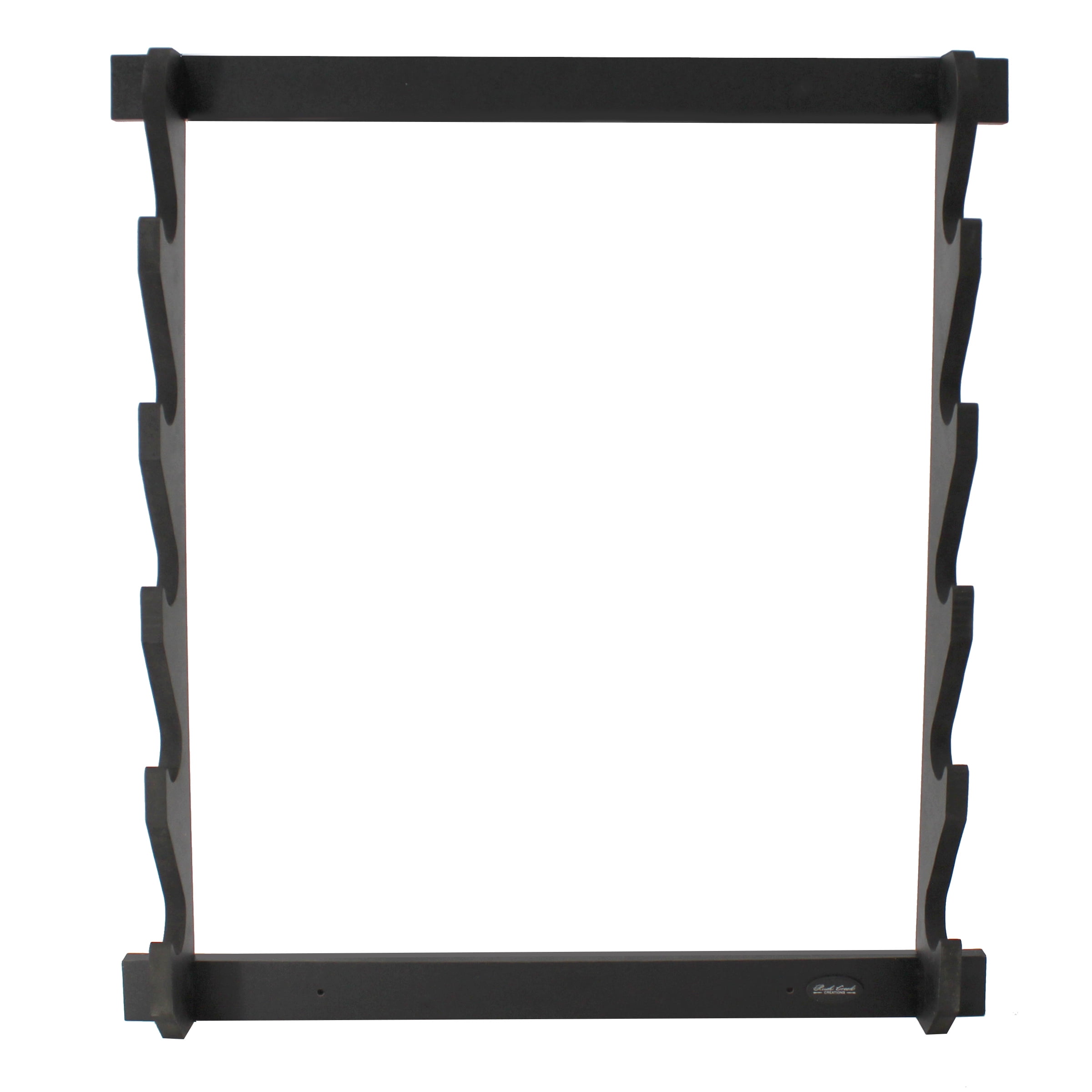 Rush Creek Creations, 5 Gun Wall Storage Rack, Indoor Gun Wall Mount for Rifles or Shotguns, Safe Gun Storage, Great Gun Display Rack, Black