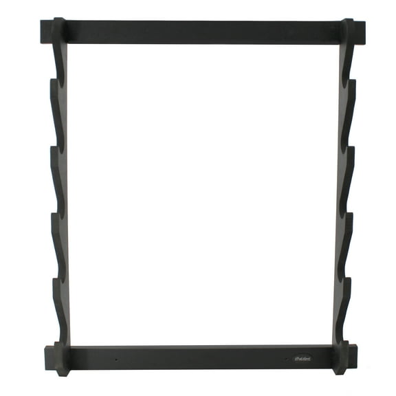 Rush Creek Creations, 5 Gun Wall Storage Rack, Indoor Gun Wall Mount for Rifles or Shotguns, Safe Gun Storage, Great Gun Display Rack, Black