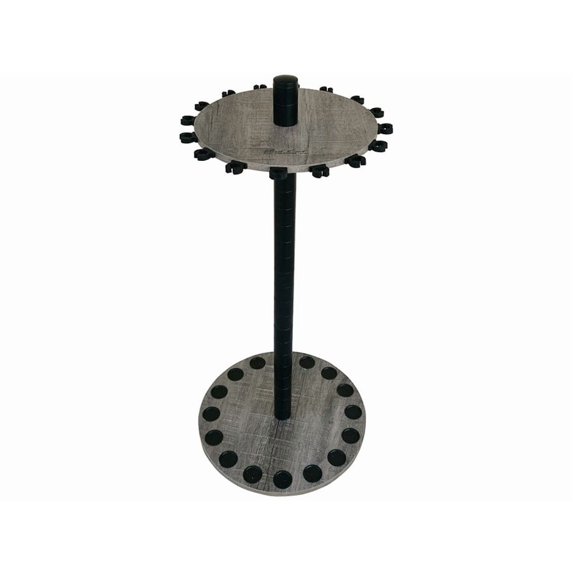 Rush Creek Creations Driftwood 16 Round Rod Rack with Extension Post