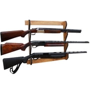 Rush Creek Creations 3-Gun Wall Mount Storage Rack, American Cherry Finish