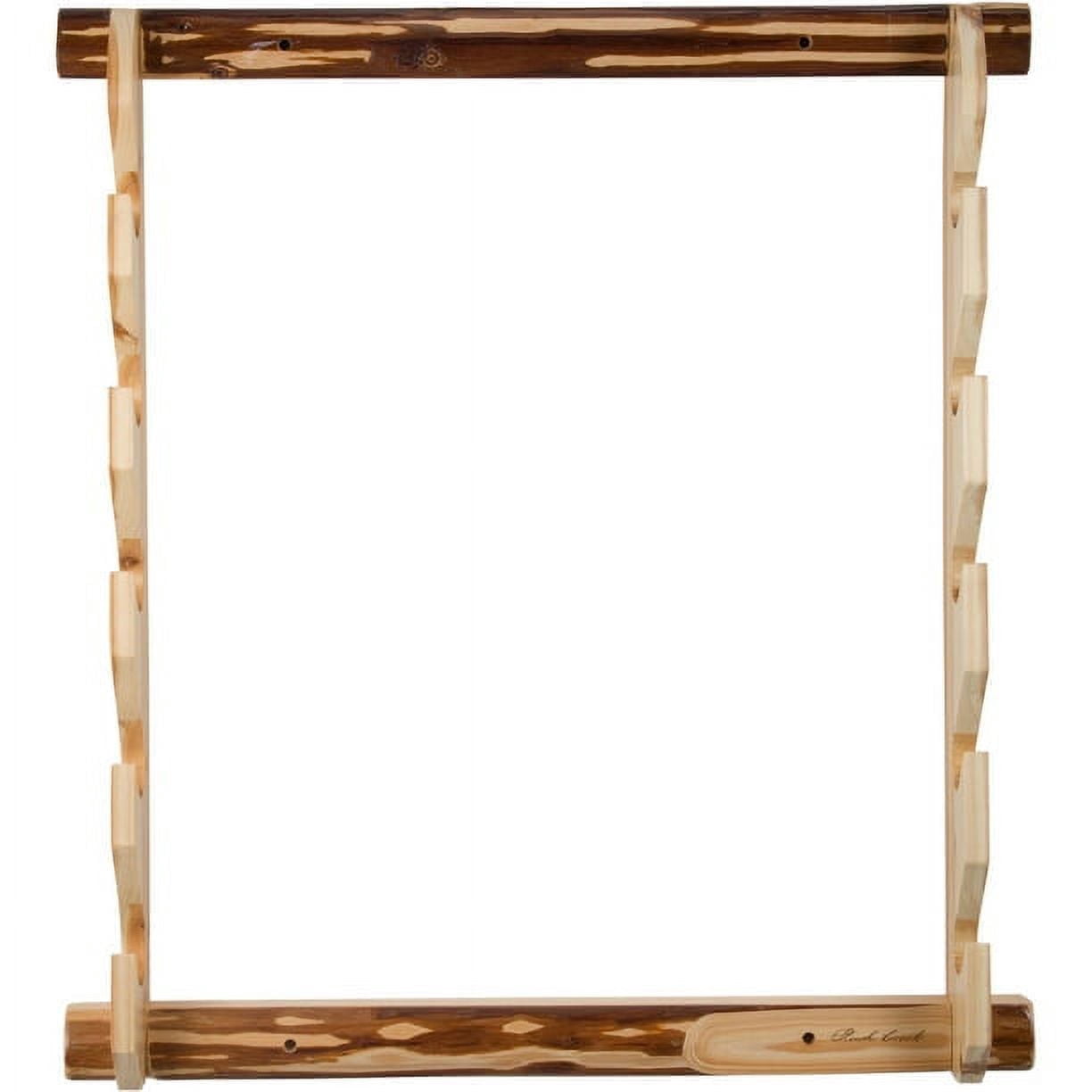 Rush Creek Creations Indoor 5-Gun Wall Rack, Pine Finish, Rifle/Shotgun Storage Display