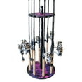thumbnail image 1 of Rush Creek Creations Fishing Rod Holder Storage Rack with Wood Post, 16 Rod Capacity - Pink, 1 of 5