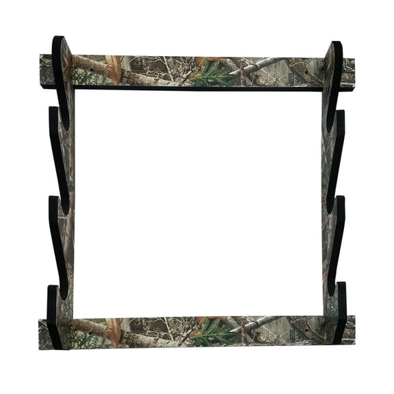 Rush Creek Creations Realtree 3 Gun Wall Storage Rack, Indoor Gun Wall Mount for Rifles or Shotguns, Safe Gun Storage, Great Gun Display Rack