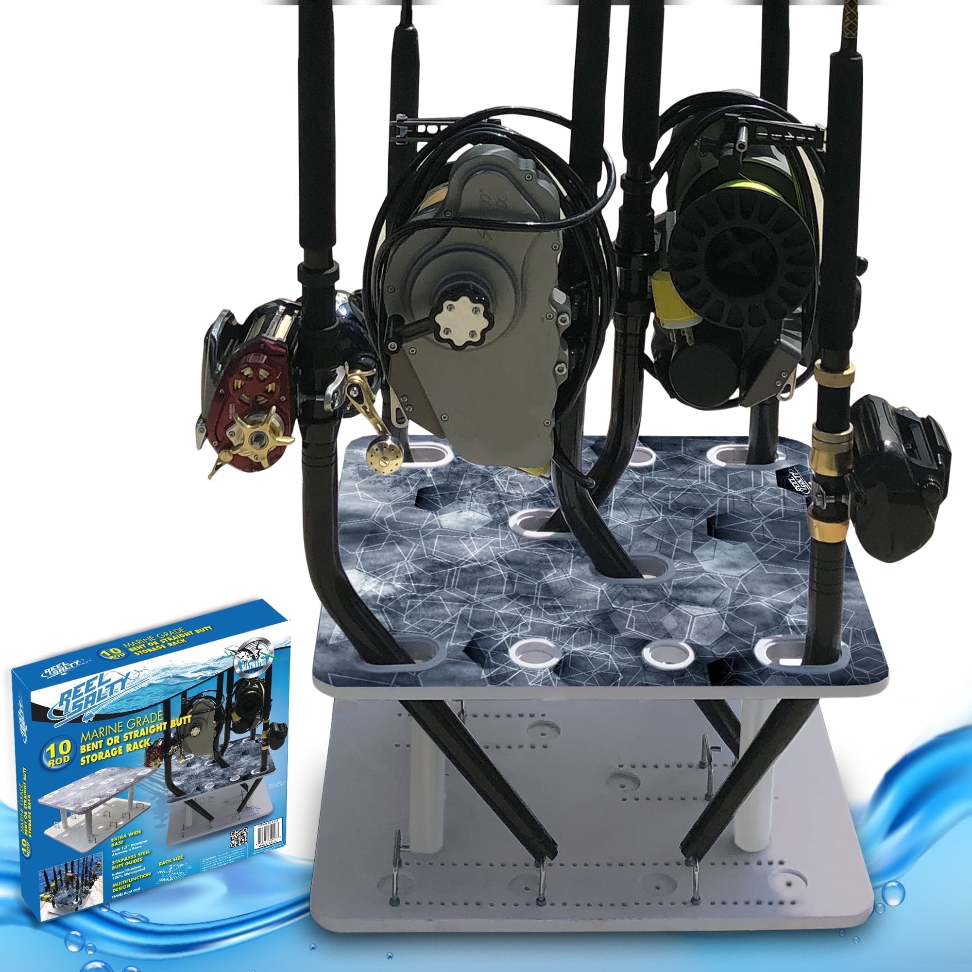 Rush Creek Creations Fishing Rod Saltwater Holder 10 Rod Capacity - Walmart.com Rush Creek Creations Fishing Rod Saltwater Holder 10 Rod Capacity - Walmart.com