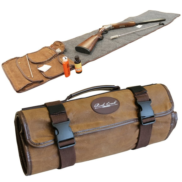 Rush Creek Creations Waxed Canvas Portable 69" x 16" Gun Cleaning Mat