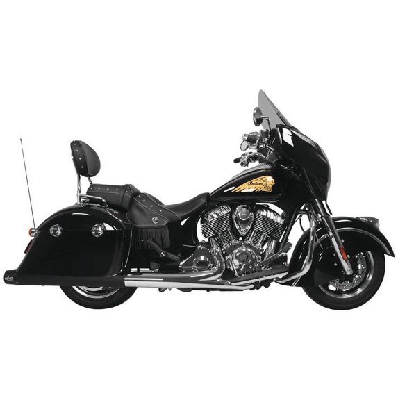 Rush Exhaust 4" Slip-Ons for Indian Black 2.5" Tip 45015-250