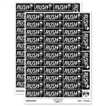thumbnail image 1 of Rush Expedited Order Shipment Running Person Sticker Set - Black - Matte Finish - 1.5" Small, 1 of 7