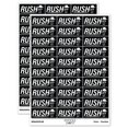 thumbnail image 1 of Rush Expedited Order Shipment Running Person Sticker Set - Black - Matte Finish - 1.75" Medium, 1 of 7