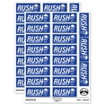 thumbnail image 1 of Rush Expedited Order Shipment Running Person Sticker Set - Dark Blue - Matte Finish - 2.00" Large, 1 of 7