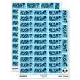 thumbnail image 1 of Rush Expedited Order Shipment Running Person Sticker Set - Light Blue - Matte Finish - 1.5" Small, 1 of 7