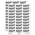 thumbnail image 1 of Rush Expedited Order Shipment Running Person Sticker Set - White - Matte Finish - 1.75" Medium, 1 of 7