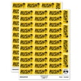 thumbnail image 1 of Rush Expedited Order Shipment Running Person Sticker Set - Yellow - Matte Finish - 1.5" Small, 1 of 7