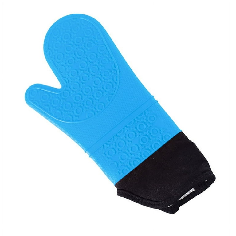 Extra Long Professional Silicone Oven Mitt - 1 Pair - Non-slip