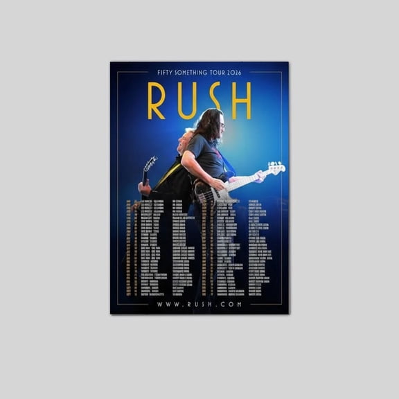 Rush Fifty Something Tour 2026 Concert Poster Band Music Size 24''x36'' Goldengate