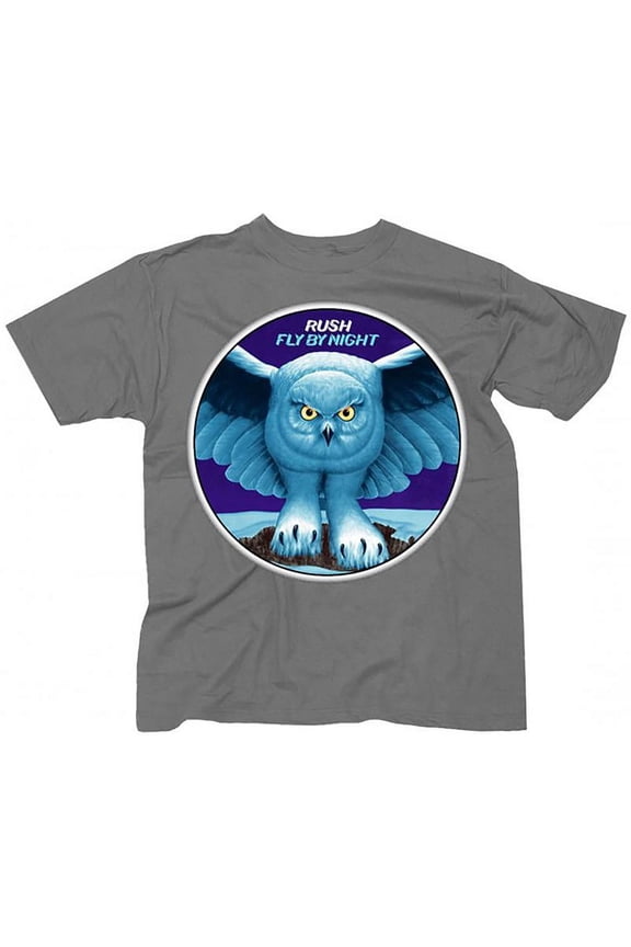 Rush Fly By Night Album Cover Gray T-Shirt (2XL)