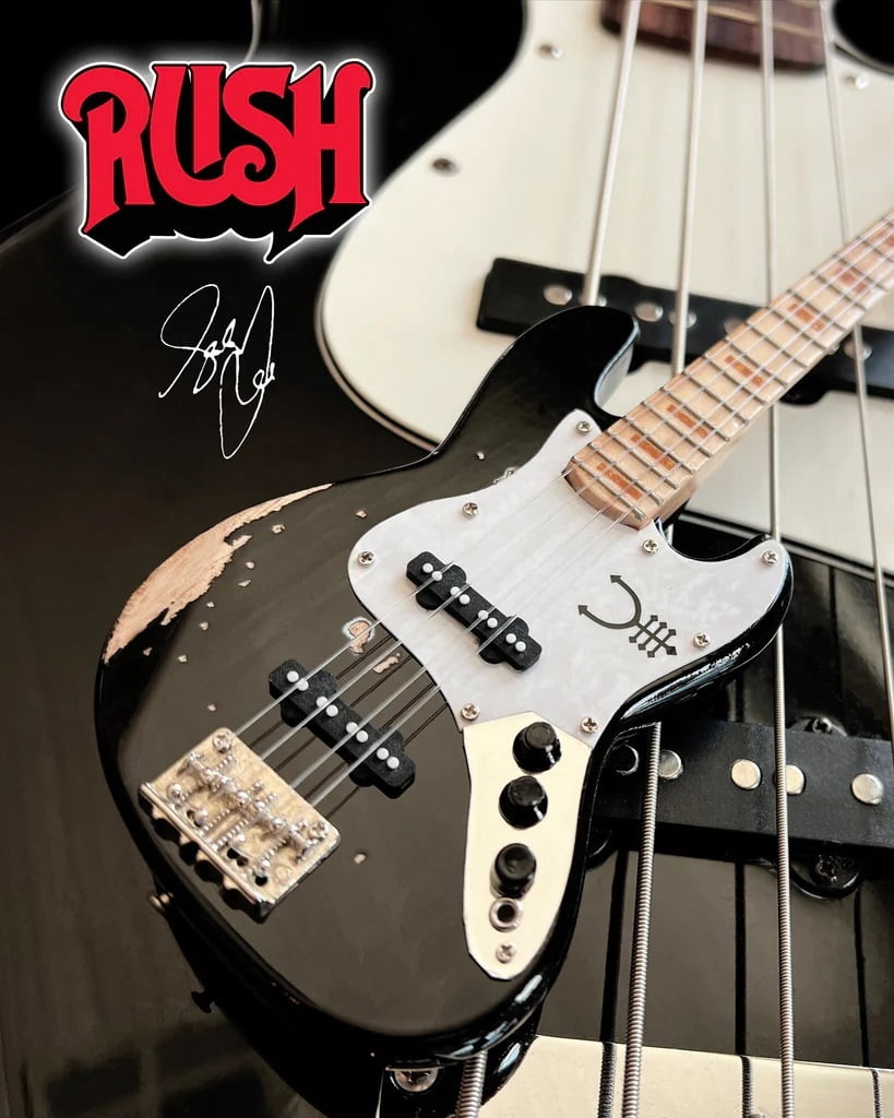 Geddy Lee Fender Jazz Bass Vintage Tour Edition 10 Inch Miniature