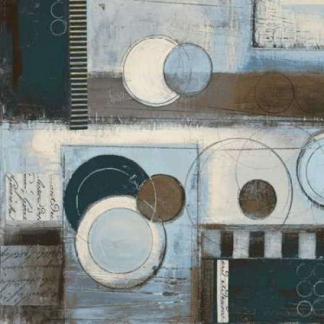 Rush Hour Blues Sq II Canvas Art - Kimberly Poloson (24 x 24)