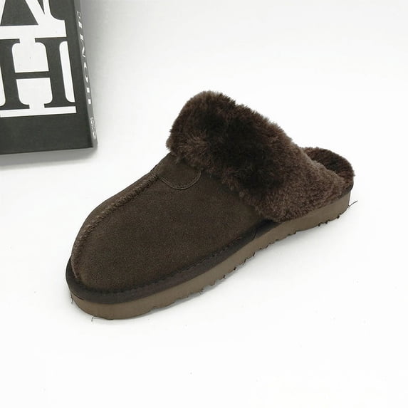 Rush Ladies Winter Warm Snow Boots Slippers Chocolate color 35 S3357