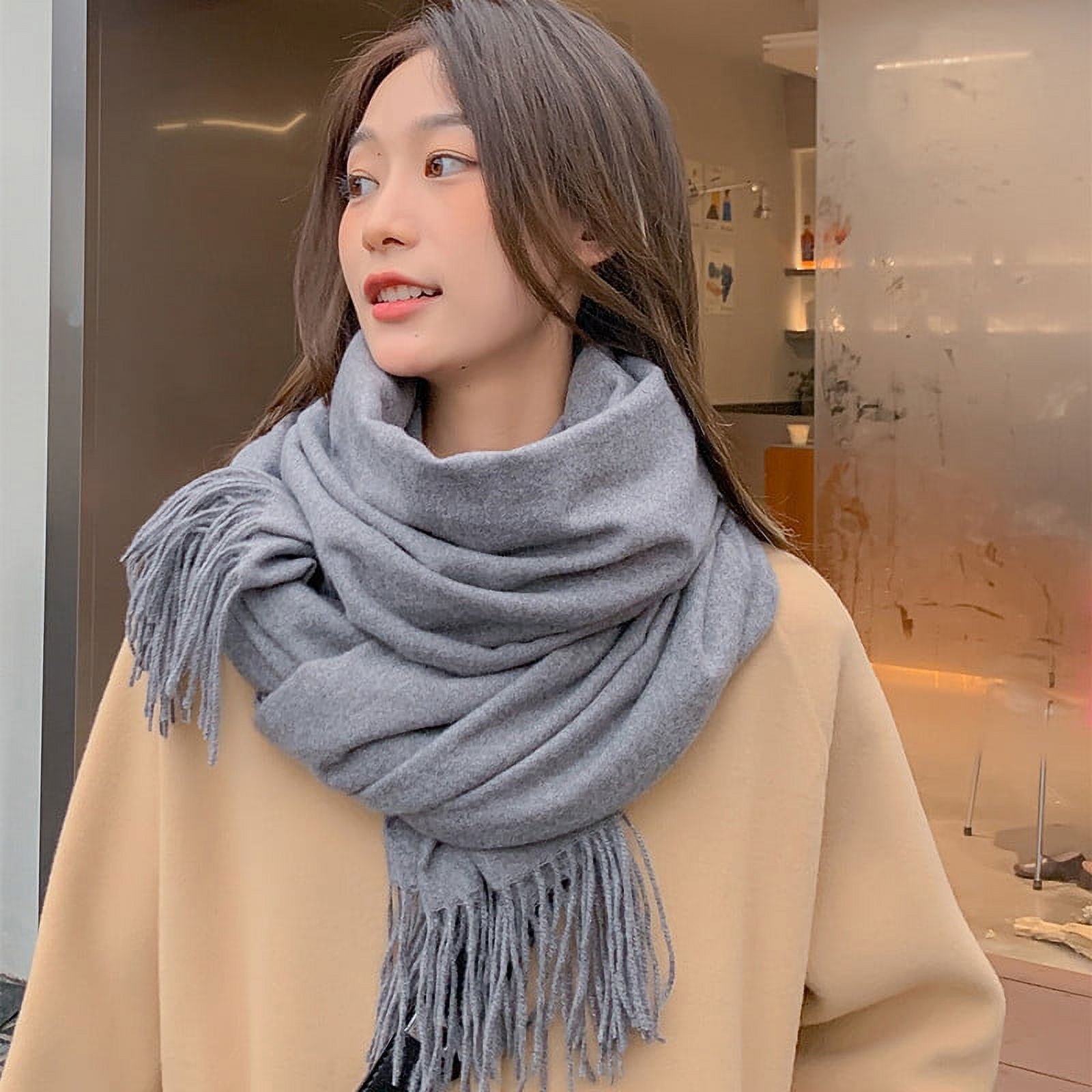 Rush Large Soft Cashmere Feel Cashmere Shawl Wrap Lightweight