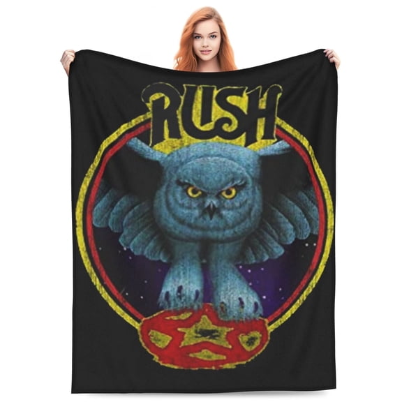 Rush Men'S Fly By Night Flannel Blanket Funny Ultra-Soft Micro Warm Throw Blanket Fleece Blanket Interesting Gift 40"X30"