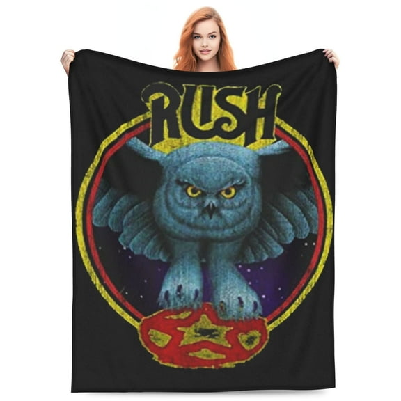 Rush Men'S Fly By Night Flannel Blanket Funny Ultra-Soft Micro Warm Throw Blanket Fleece Blanket Interesting Gift 80"X60"