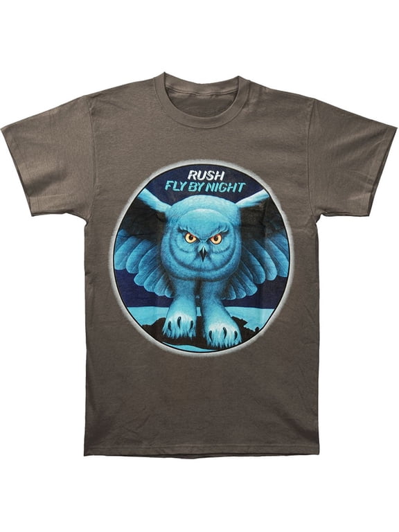 Rush Men's Fly By Night T-Shirt Gray Small | Officially Licensed Merchandise