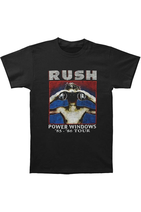Rush Men's Power Windows Tour Slim Fit T-Shirt XX-Large | Officially Licensed Merchandise