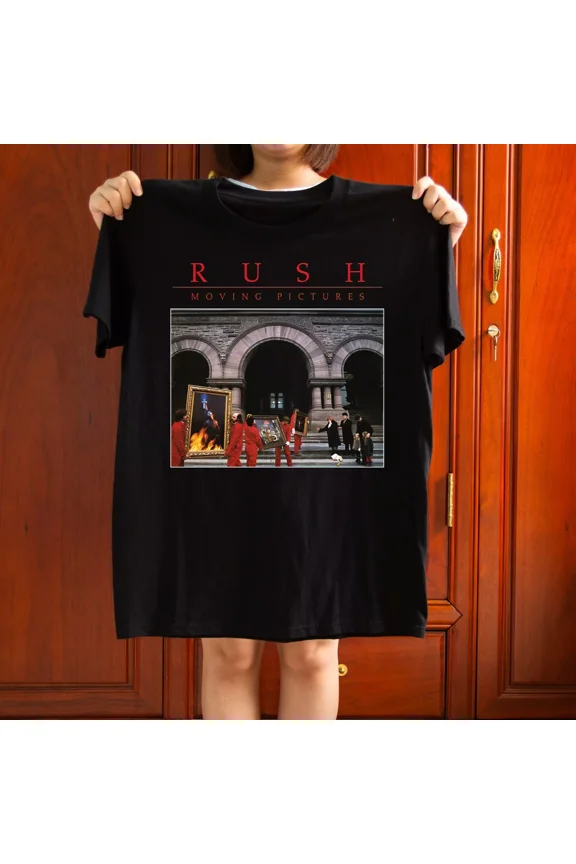 Rush Moving Pictures Graphic Music Band Concert Apparel Unisex T-Shirt Z329, for Men & Women, up to Size 5XL