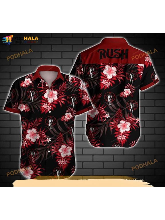 Rush Music Band Hawaiian Shirt, Tropical Shirt For Women