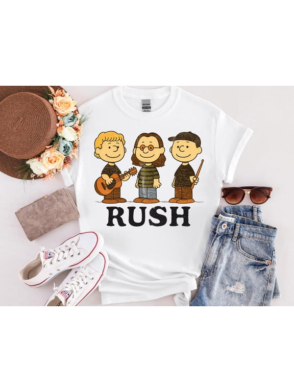 Rush Parody Shirt, Funny Retro Cartoon T-shirt, Unisex Classic Rock Tee, Vintage Style Dad Rock Gift