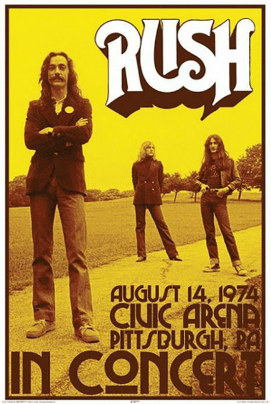 Rush Poster 24x36 - Iconic Rock Band, Progressive Rock Legends ...