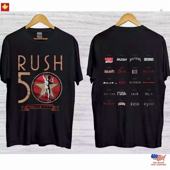 Rush R50 Tour 2026 T-Shirt Rush Band Concert Tee Vintage Rock shirt