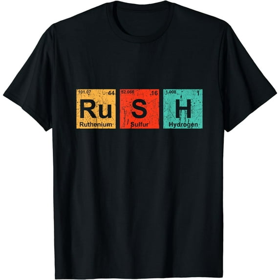 Rush (Ru-S-H) Periodic Table Elements Shirt T-Shirt