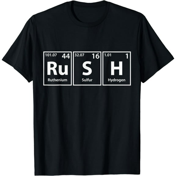 Rush (Ru-S-H) Periodic Table Elements Shirt T-Shirt