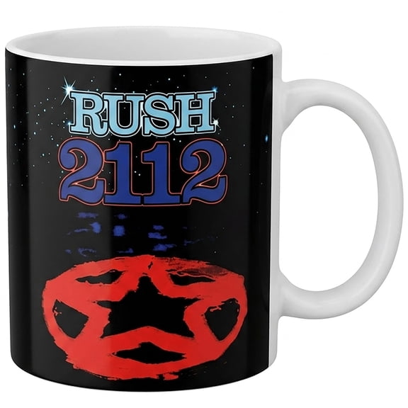Pyramid America: Rush 2112 - 11oz Ceramic Mug - Coffee & Tea Cup, Rock Band Album Artwork, Microwave-Dishwasher Safe, Music Fan Collectible, Licensed