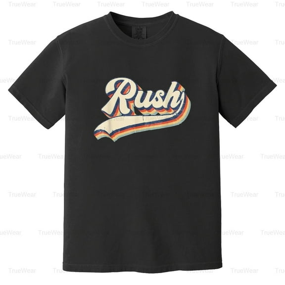 Rush Surname, Vintage, Retro, Family Name, Reunion, Gift, Men, Women Comfort Color T-Shirt Unisex, up to 4XL