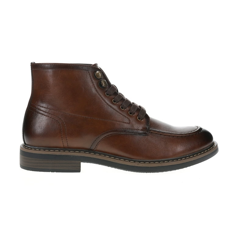 Rush by Gordon Rush Mens Burnished Round Toe Lace Up Ankle  display picture 2