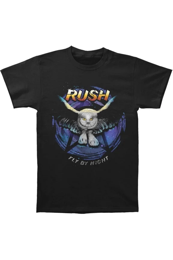 Rush shirt Fly By Night T-shirt Black Men D1108
